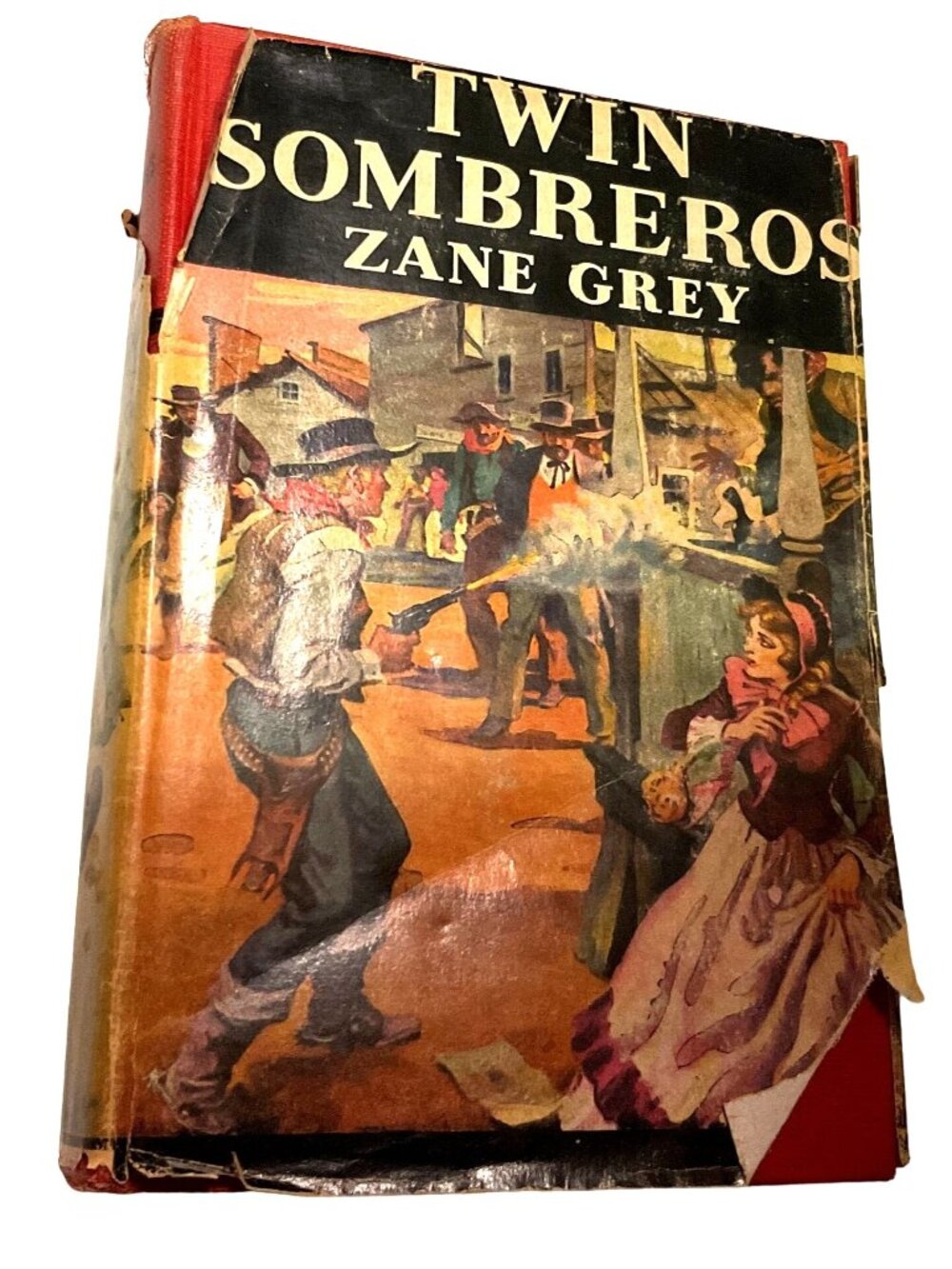 Twin Sombreros by Zane Grey Book Hardcover w/ Dustjacket 1940 1st Ed Grosset & D